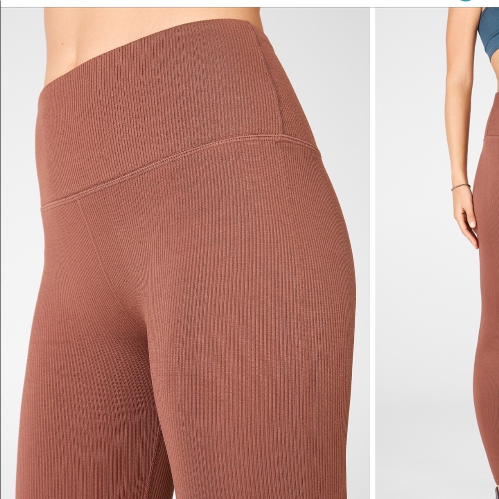 Fabletics High Waisted Seemless Ribbed Legging M - image 5